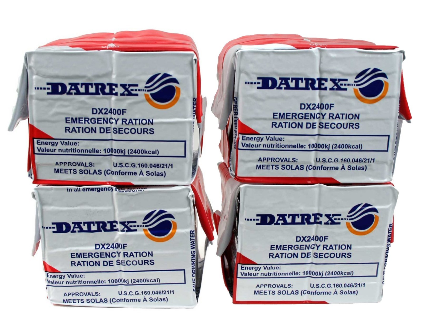 4 Datrex 2400 Kcal Emergency Food Ration Bars MRE Made Fresh 3/2026 – Exp 3/2031