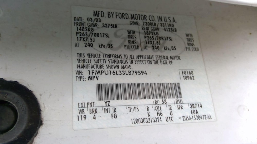 Used Keyless Entry Module fits: 2003 Ford Expedition Theft-Locking remote keyles