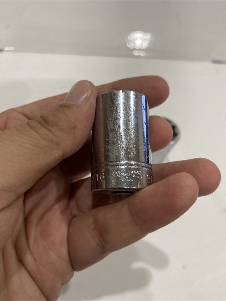 Williams Tools BD814 BD816 BD818 BD-820 3/8" Drive Shallow Socket, 8-Point