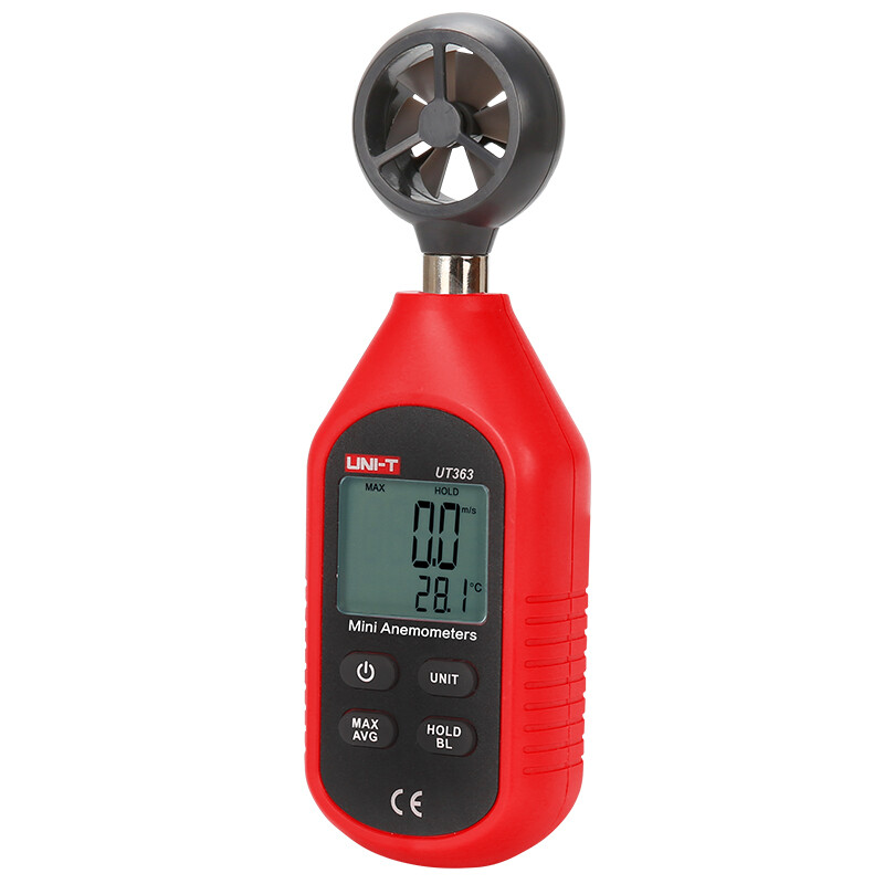 UNI-T UT363 Digital Anemometer Air Flow Wind Meter Temperature Test LCD Display