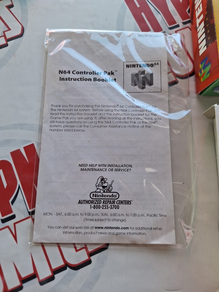 Nintendo 64 Controller Pak CIB Gem Authentic Must See!
