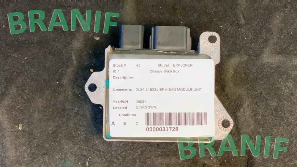 FORD EXPLORER A.bag Module Unit 2L2A-14B321-EF