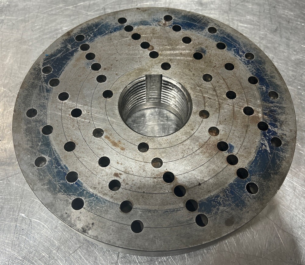 Vintage 9.75” Spindle Mount Lathe Faceplate