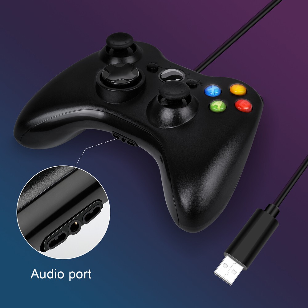 Wired/Wireless Controller Gamepad for Microsoft XBOX 360/Slim/E&360 Battery Pack