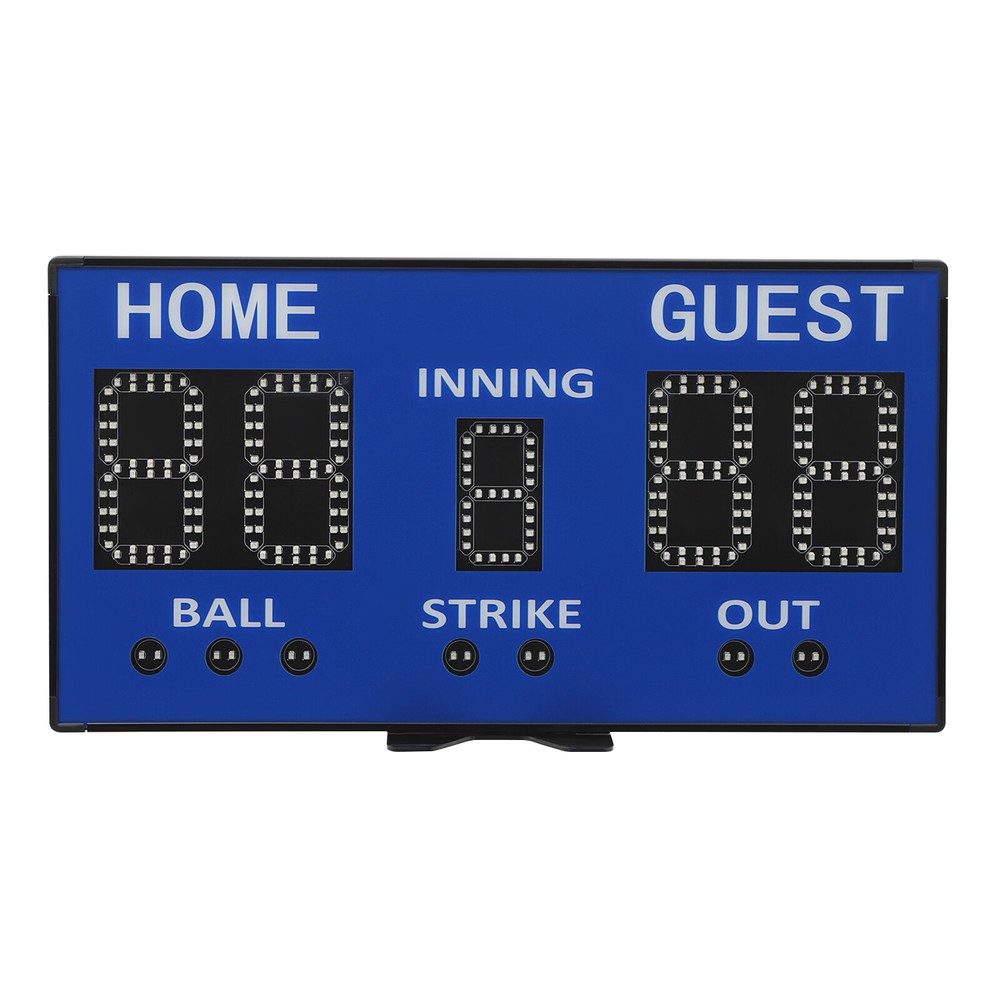 Electronic Baseball Scoreboard High-Light Digital Scoreboard w/ Remote Blue