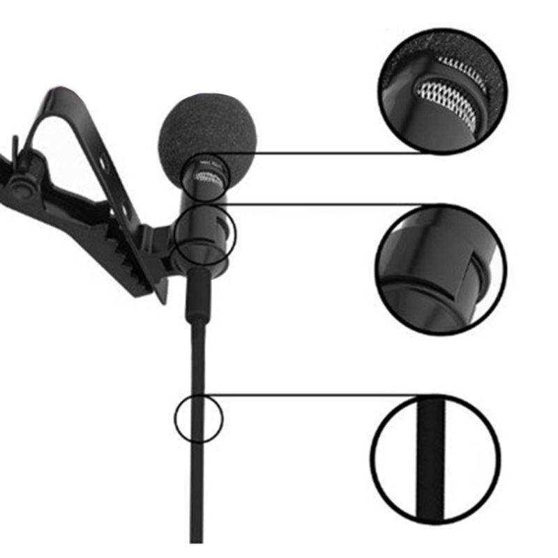Universal Lapel Clip Microphone 20hz-16khz Frequency Range Lapel Clip Microphone