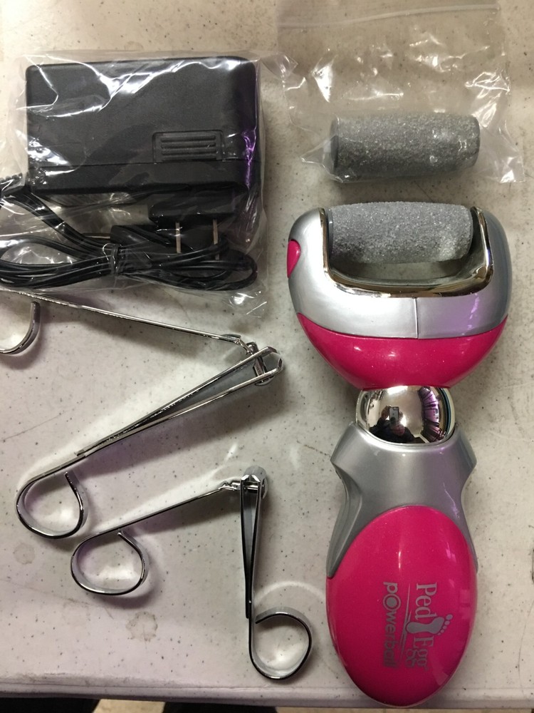 Ped egg power ball rechargeable calluses remover +extra Roller