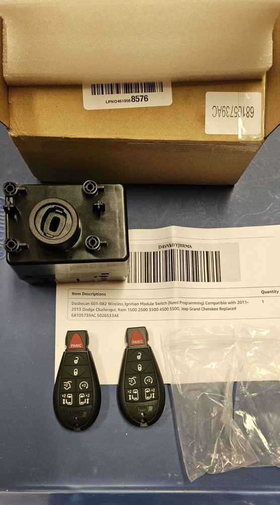 Dasbecan 601-082 Wireless Ignition Module. 2011-2013 Dodge,Ram,Jeep. open box