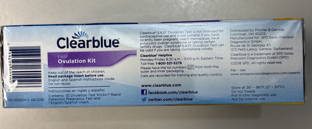 Clearblue Easy Ovulation Kit Complete Pregnancy Kit New In Box