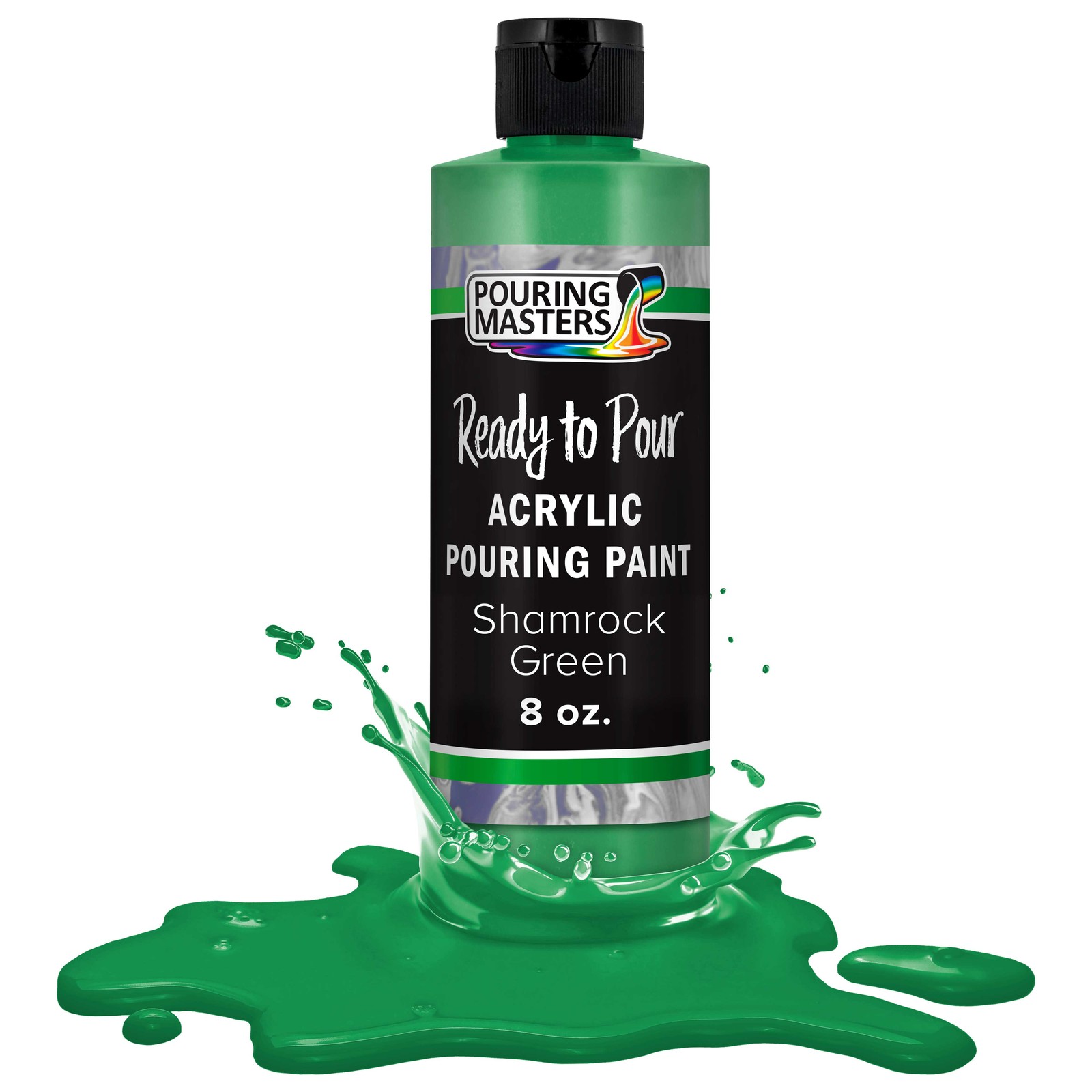 Pouring Masters Shamrock Green 8-Ounce Bottle Water-Based Acrylic Pouring Paint