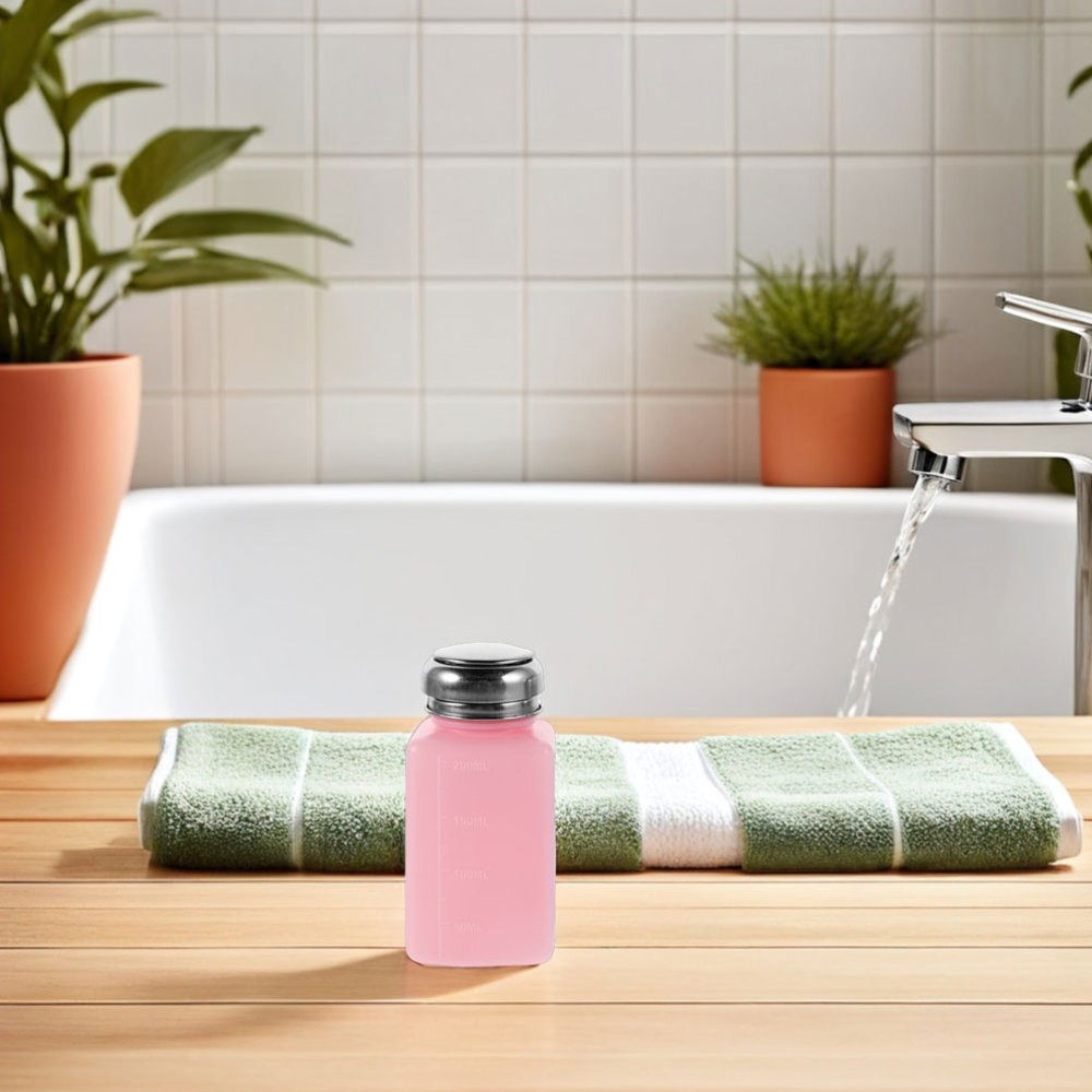 4 Pcs Empty Solvent Pump Bottle Anti Static Refillable Dispenser