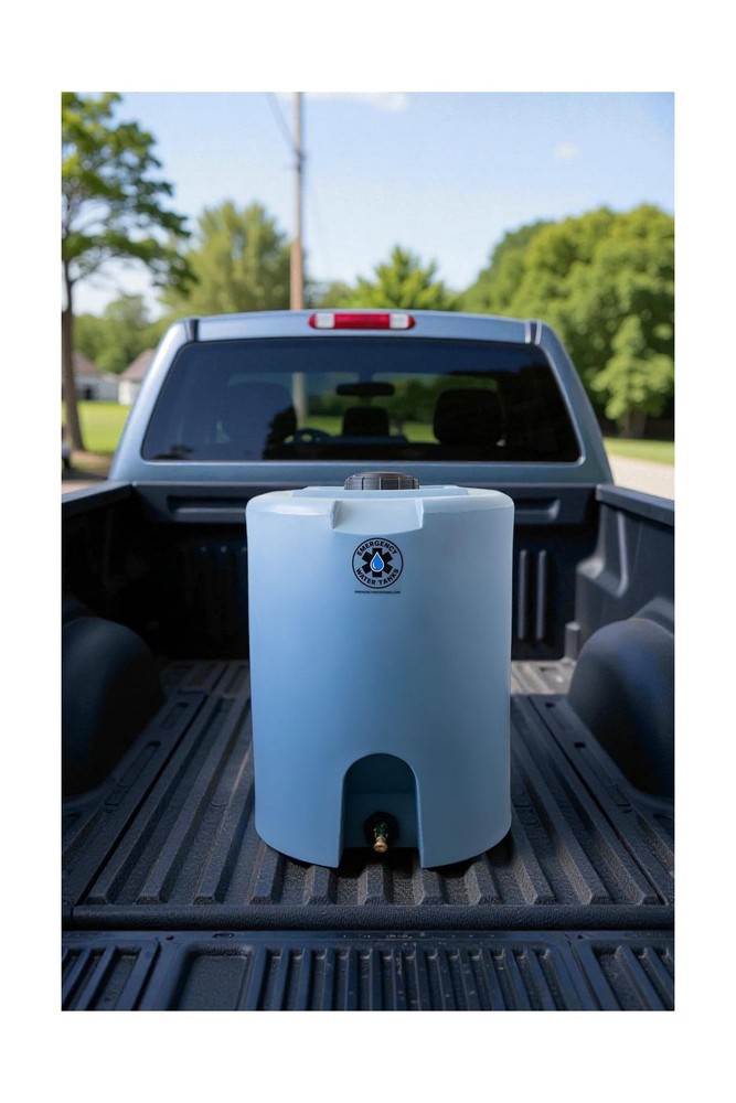 55 Gallon Stackable Emergency Water Storage Tank for Long-Term Drinking Water...