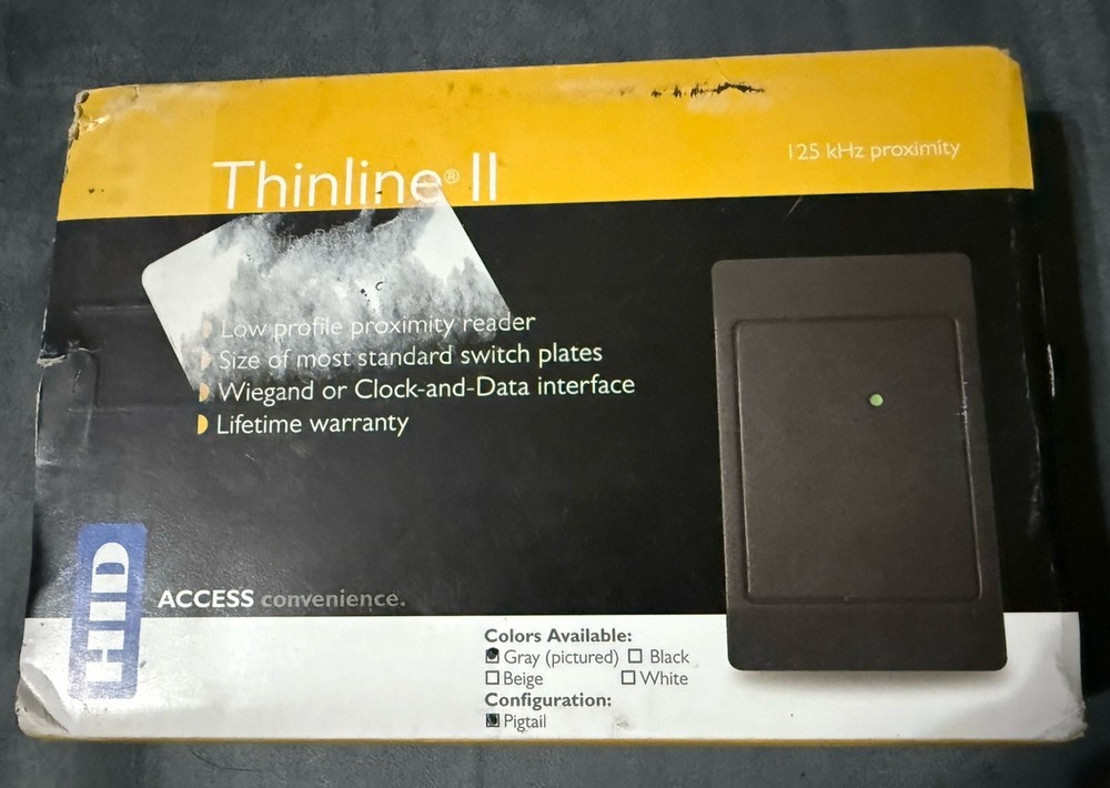 HID 5395CG100 ThinLine II Proximity Reader with Wiegand Output NEW