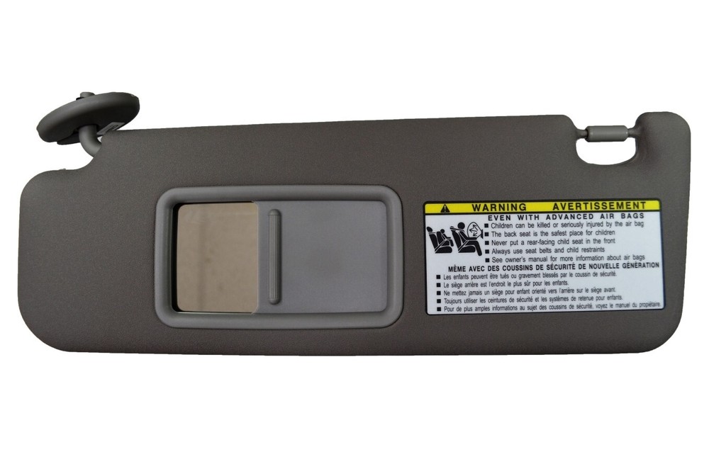 Sun Visor Gray without Sliding Blind Driver Side for 2006 2007 Toyota 4Runner
