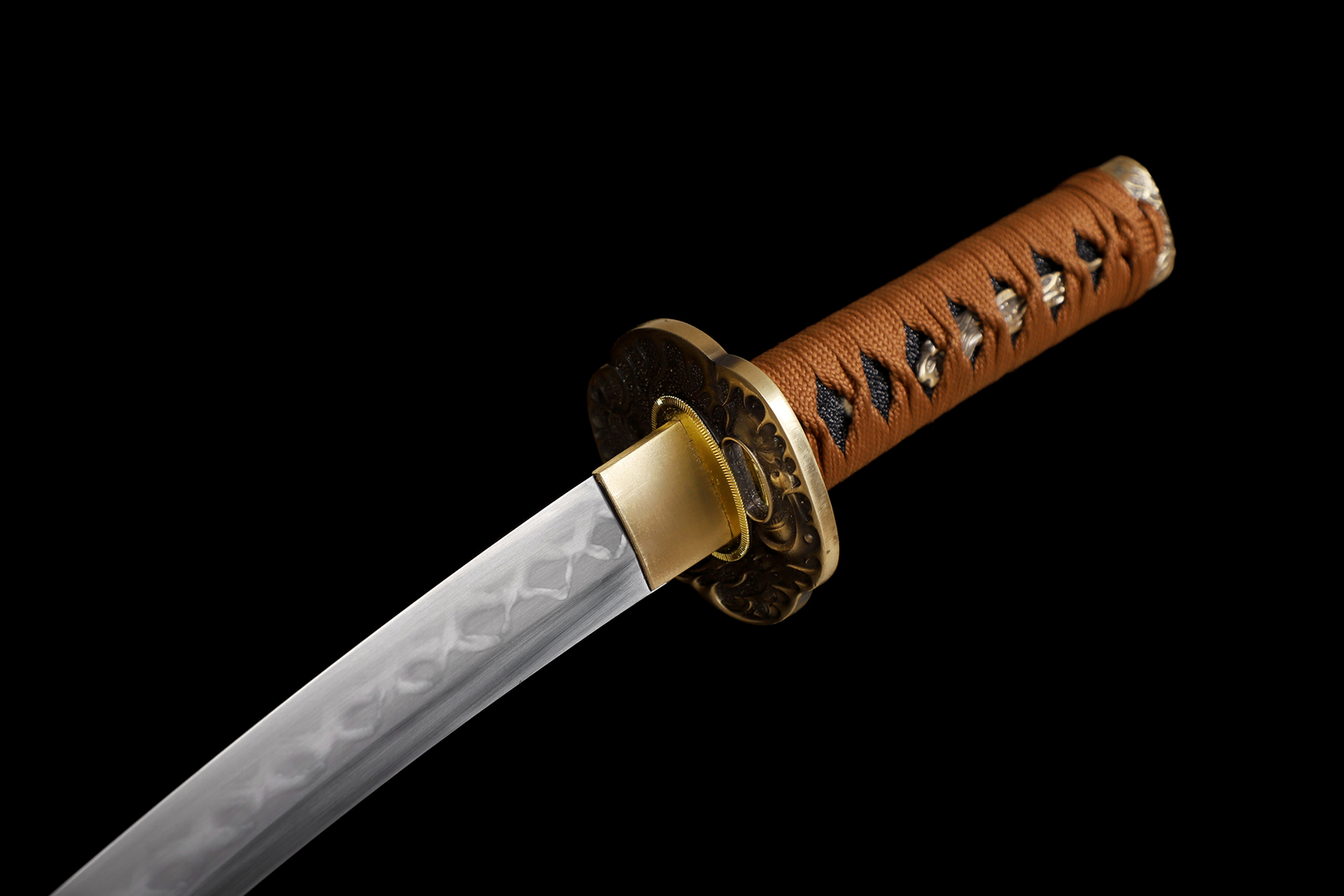 US 20'' Tanto Katana Sword Clay Tempered L6 Steel Blade Rzaor Sharp Battle Ready