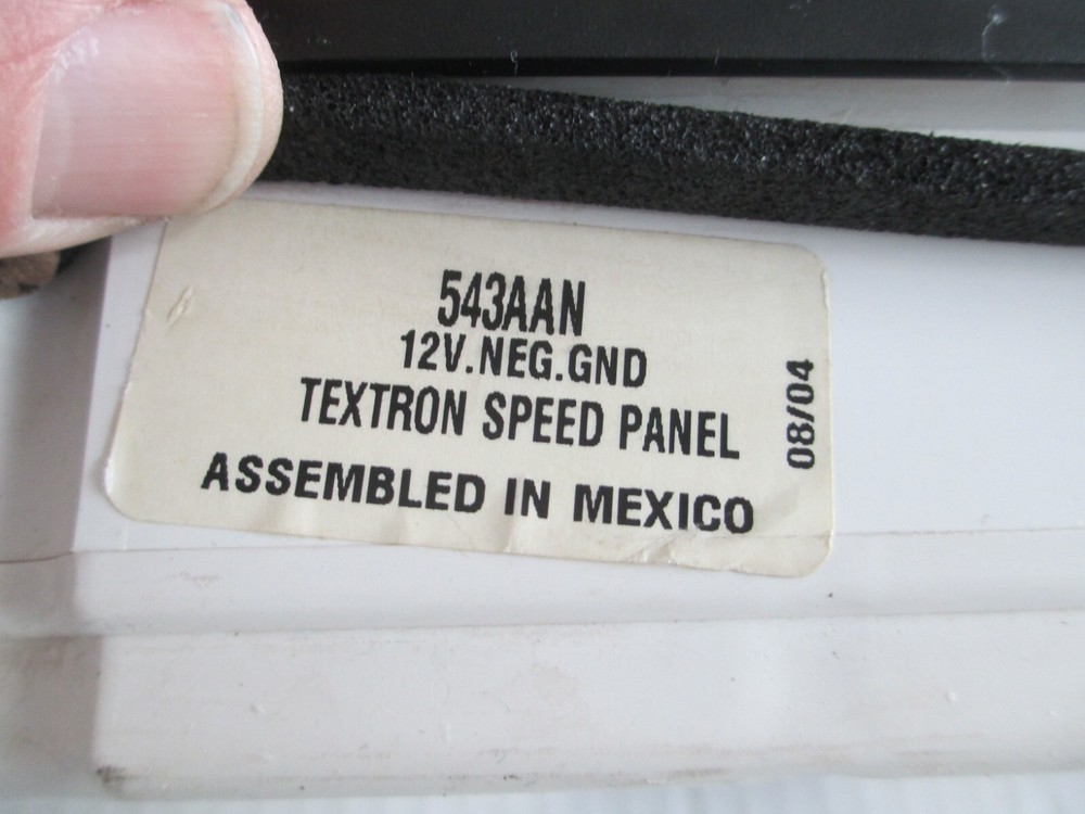 Textron 543AAN Speed Panel Dash Dashboard Gauge Instrument Cluster 01C11