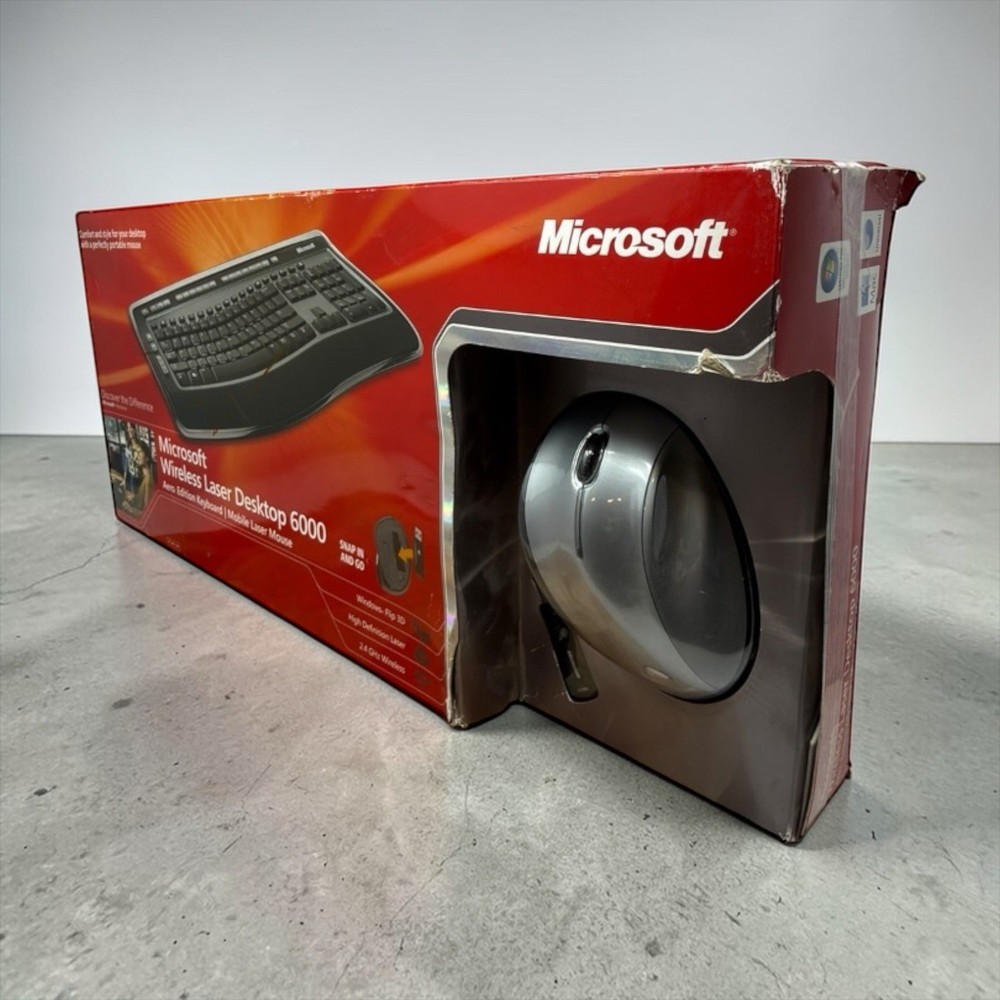 Microsoft Wireless Laser Desktop 6000 Aero Edition Keyboard & Mobile Laser Mouse