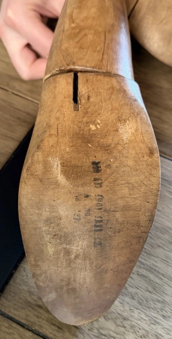 Vintage wooden shoe trees or stretchers