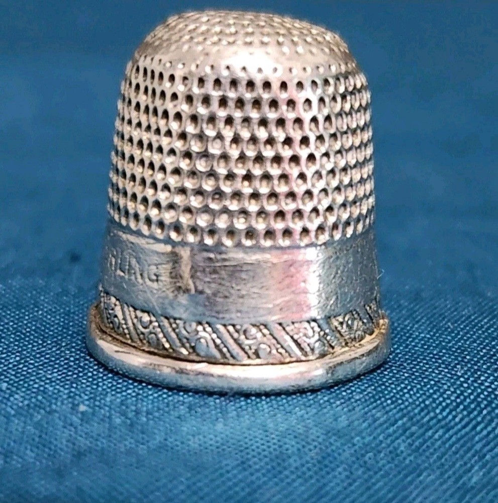 Vintage Sterling Silver Thimble (Unknown Maker/Size)