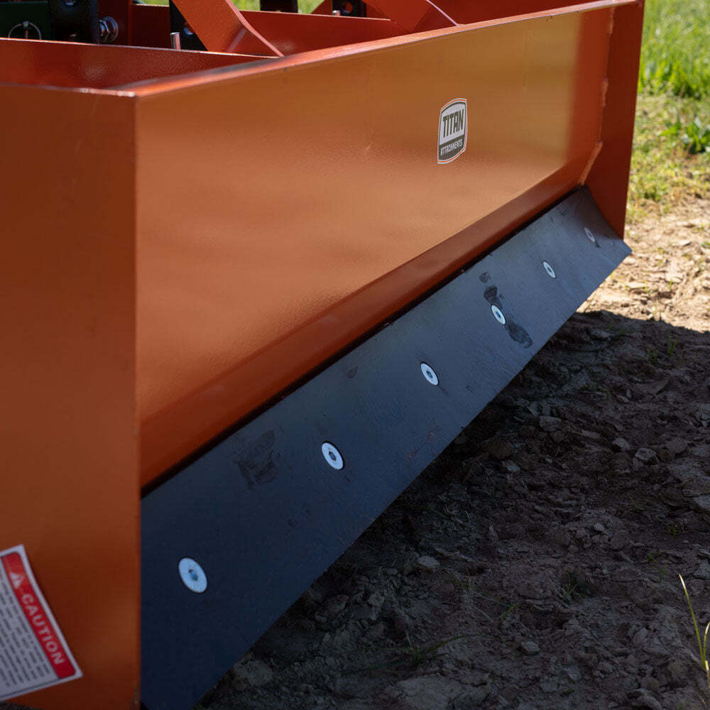 Titan Attachments 3 Point 4FT Rear Box Blade Scraper Grader, Cat 0 and 1