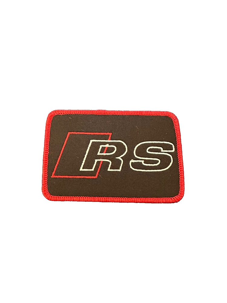 FABULOUS AUDI RS EMBROIDERED IRON-ON PATCH...VERY RARE CONFIGURATION...