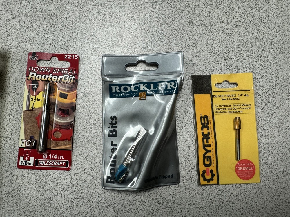 Lot of 5 Router Bits -