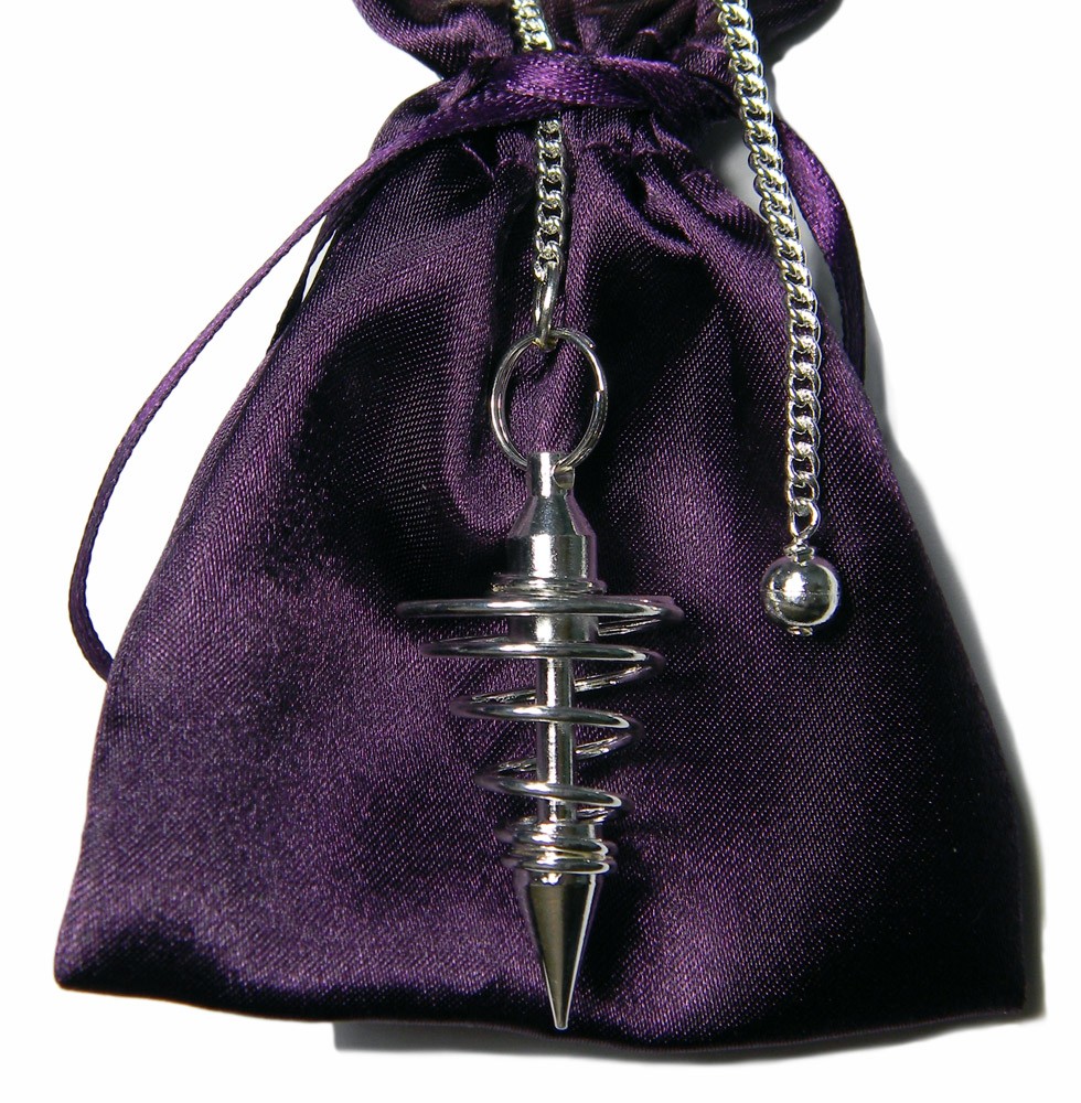 Silver Metal Spiral Pendulum
