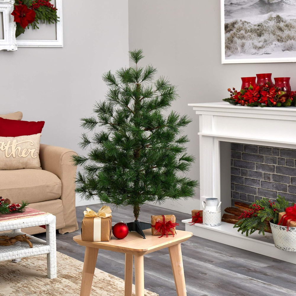 3Ft Yukon Mixed Pine Artificial Christmas Tree with Bendable Branches