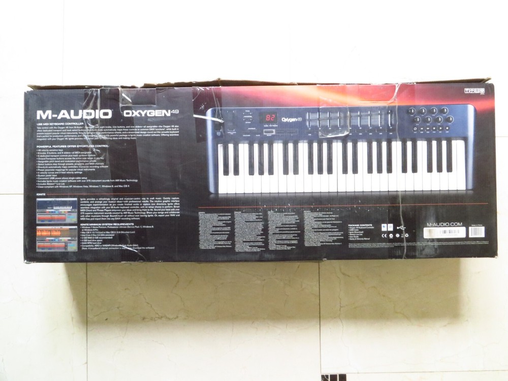 M-Audio Oxygen 49 Key USB MIDI Electronic Keyboard Controller 3rd Gen w/ Manual