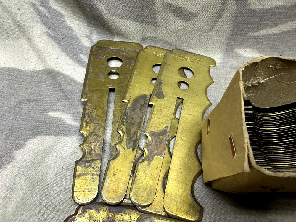 Orignal British Army Brass Button Cleaning Stick from Original Issue Box