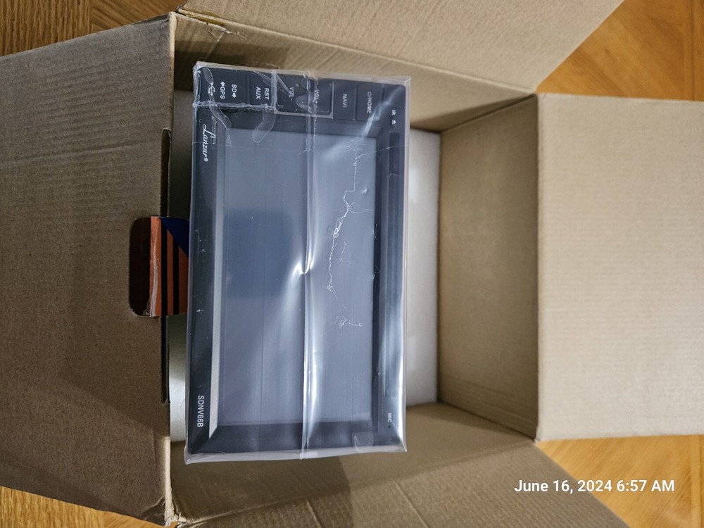 Lanzar SDNV66B 2-DIN 6.5'' Video Headunit Receiver, GPS Navigation, Bluetooth