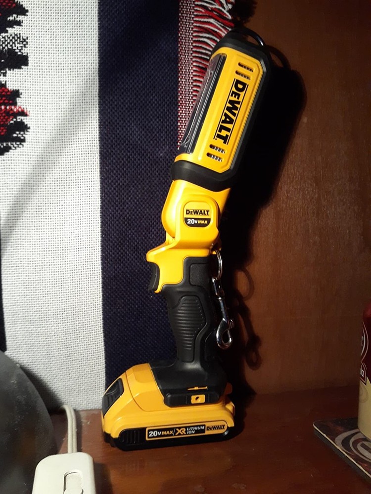 DEWALT 20V MAX LED Work Light, Rechargeable Flashlight, Pivoting Head, (DCL050)