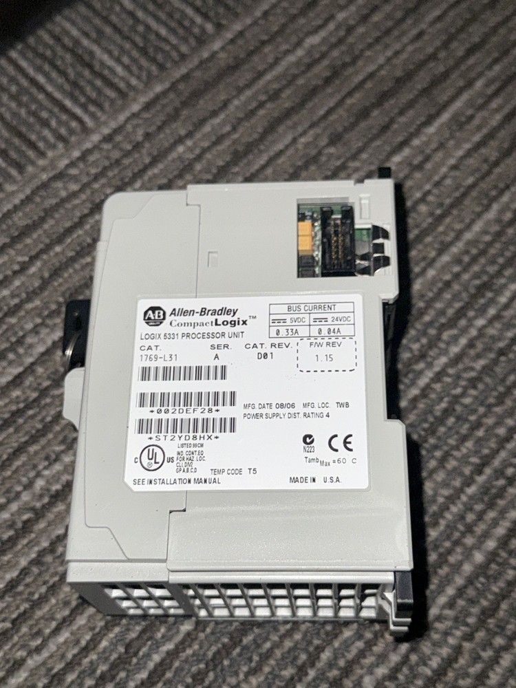 ALLEN-BRADLEY 1769-L31 COMPACTLOGIX 5331 PROCESSOR UNIT
