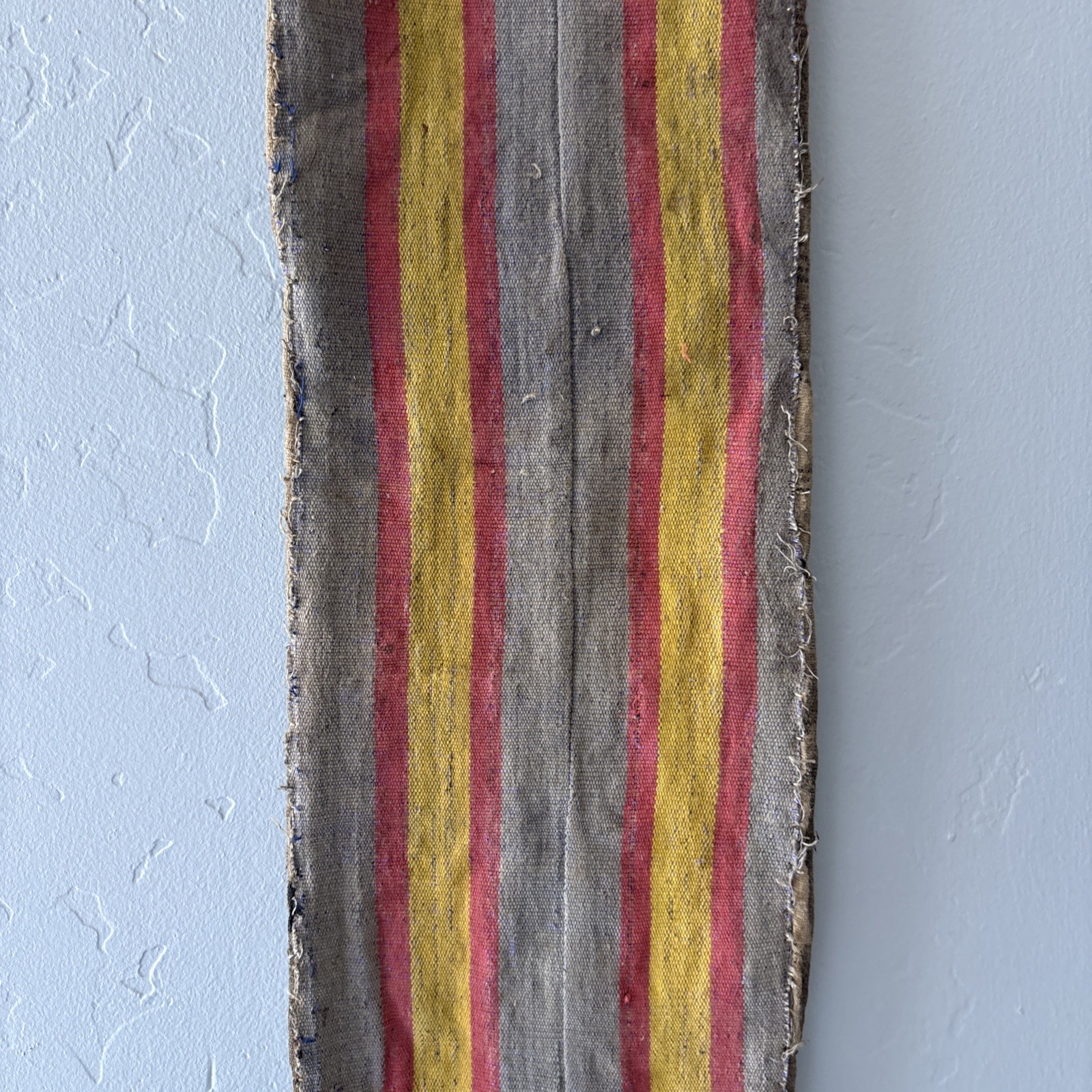 Yoruba Diviners Beaded Sash Nigeria Raised Beadwork Lizards Hanging Art 56” Vtg