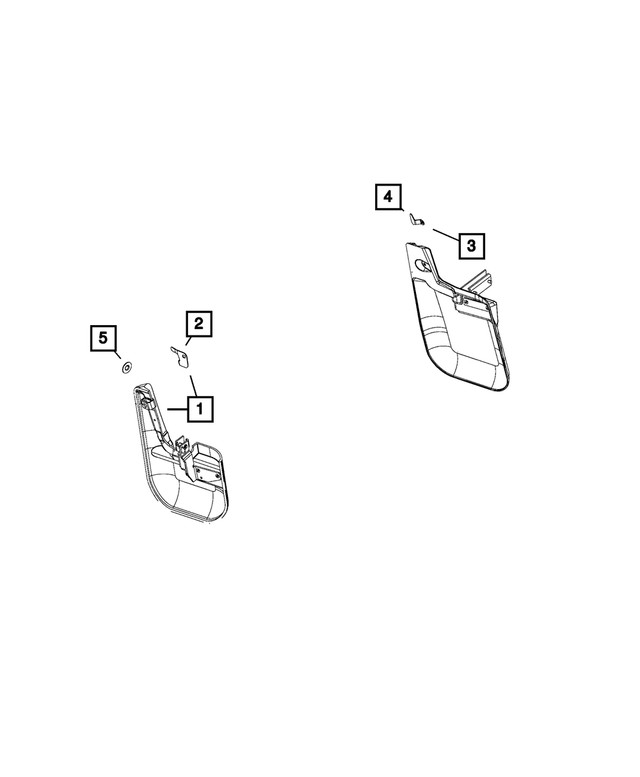 Genuine Mopar Wheel House Bracket Left 68134783AA