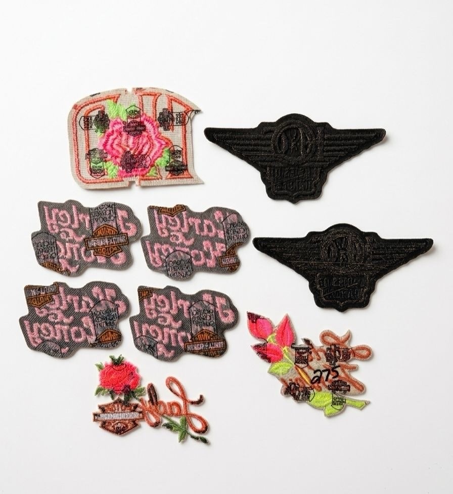 Vintage Harley-Davidson Patch Lot W/ 40 - Eagles, HOG, Daytona, Lady Harley, USA