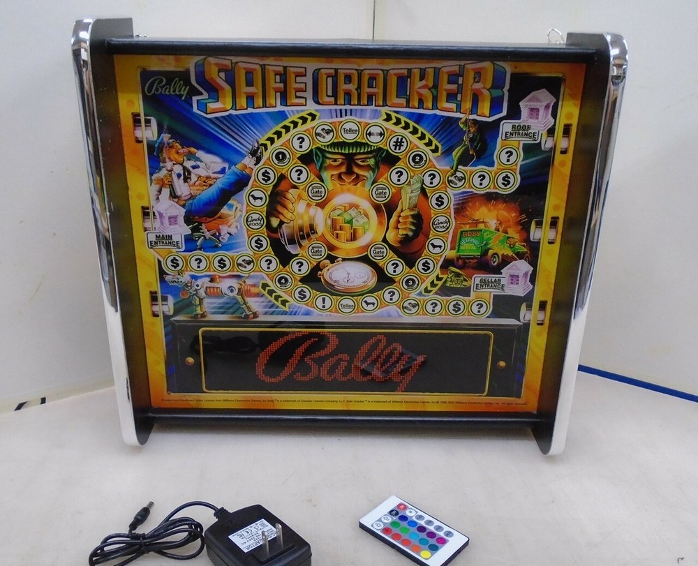Bally Safe Cracker Pinball Head LED Display light box