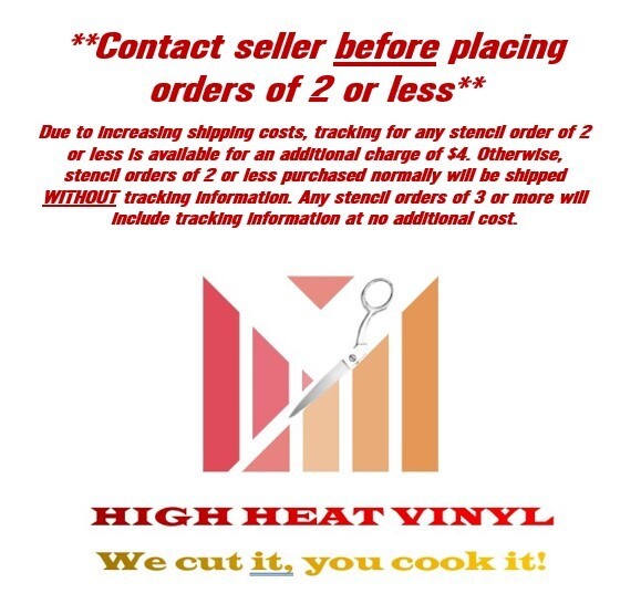 Standard Vinyl Stencil/Vinyl Decal 10" x 12" -Vietnam Tiger stripe style