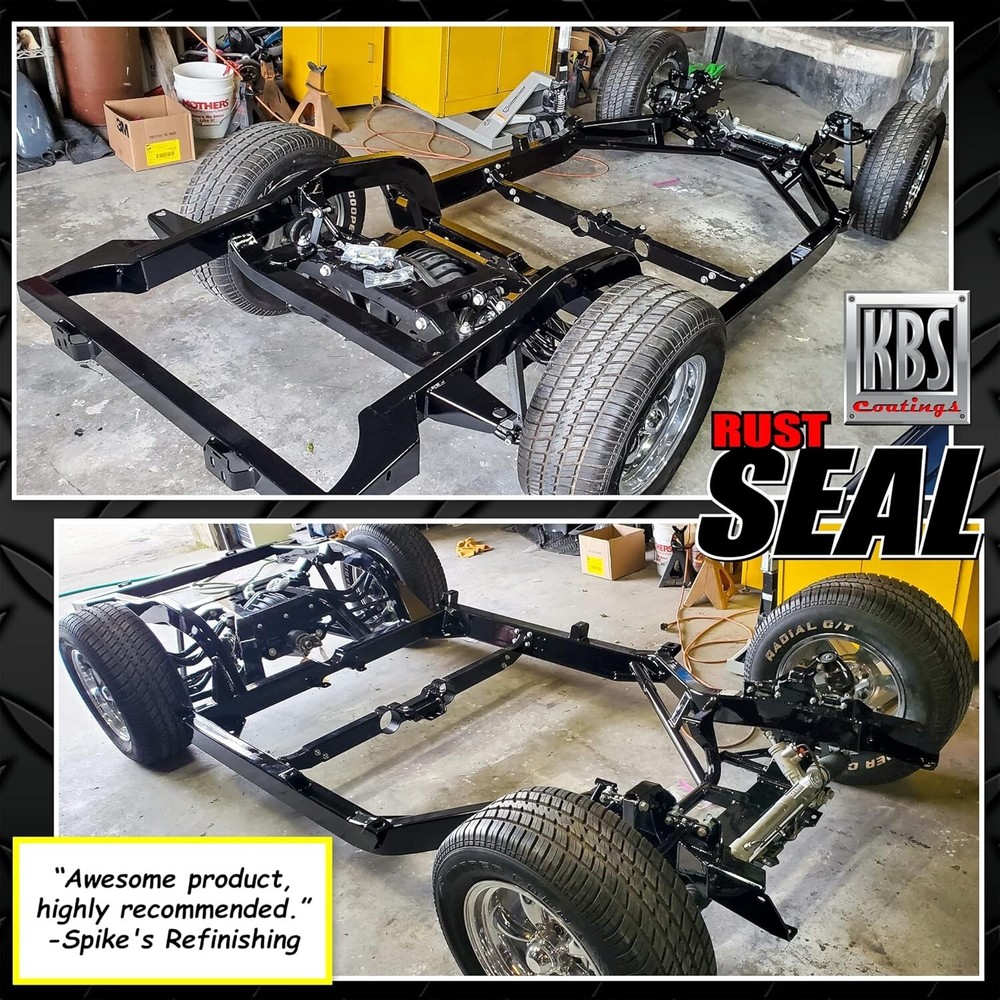 Gloss Black RustSeal - 1 Quart, Covers 50 sq ft, Proven Rust Prevention