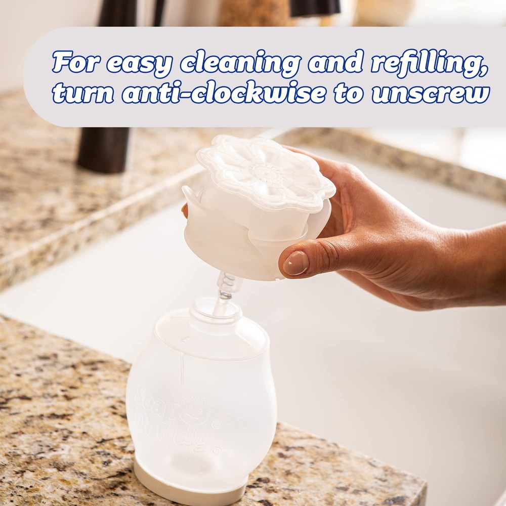 Scrub Daddy Soap Dispenser - Soap Daddy, Dual Action for Kitchen, Refillable