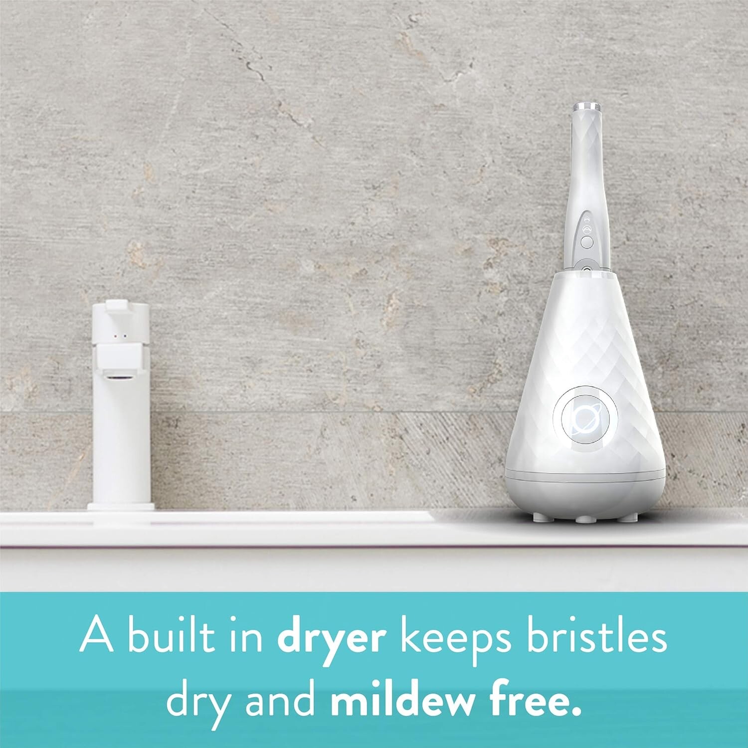 Tao Clean UMMA DIAMOND Sonic Toothbrush with UV Sanitizing Cleaning Station WHT