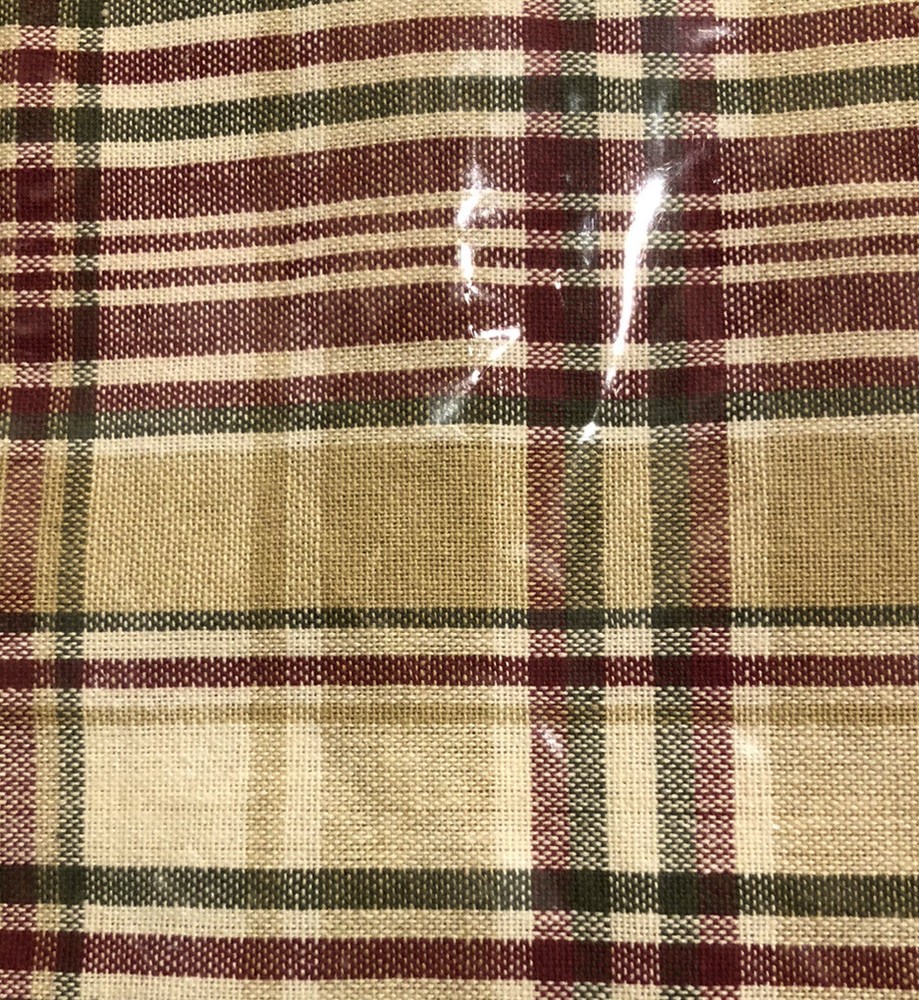 Table Runner Fall Plaid 17x36 Brand New - 2 Pack