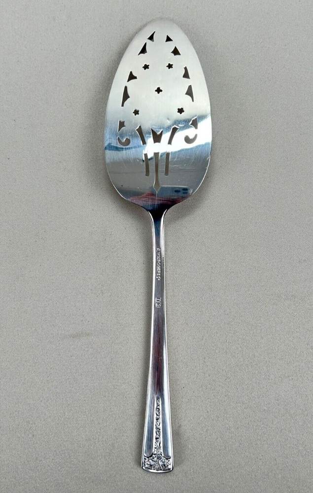 Wm Rogers Spring Boquet Cake Pie Server Silverplate - New
