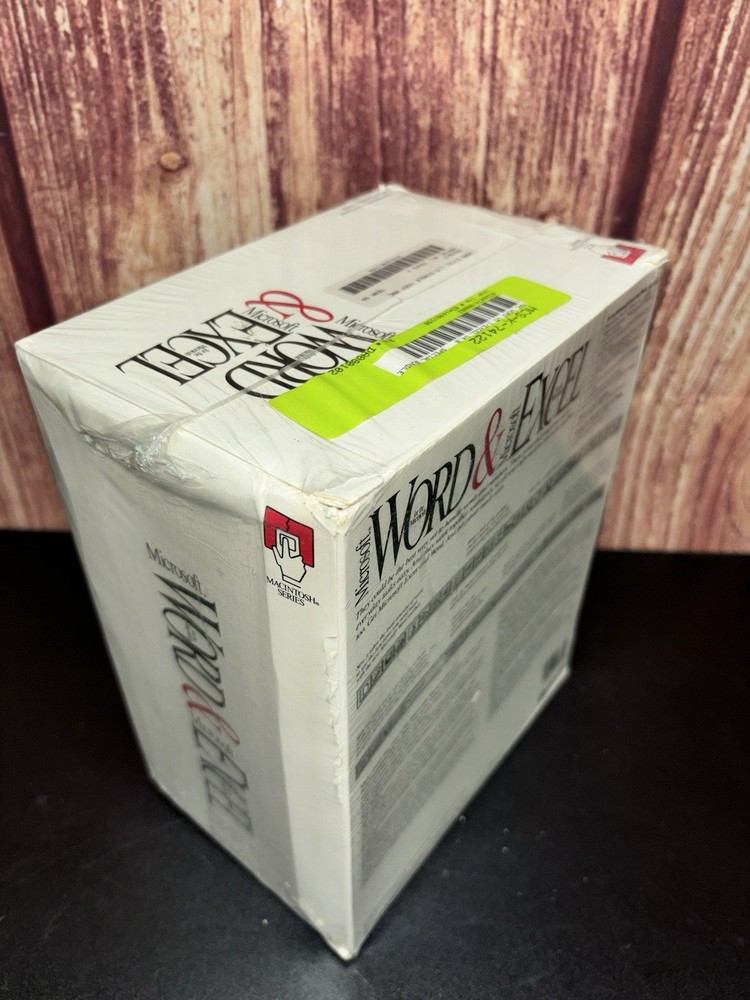 Vintage Microsoft Word & Excel Program For Macintosh Computer Sealed Floppy Disk