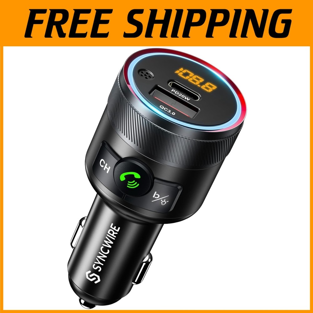 Crystal Clear Hands-Free Calling Bluetooth FM Transmitter