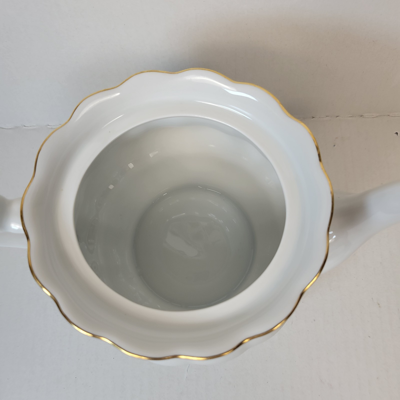 Crystal Clear Porcelain Teapot Pink Roses Gold Trim Poland Floral Tea Pot