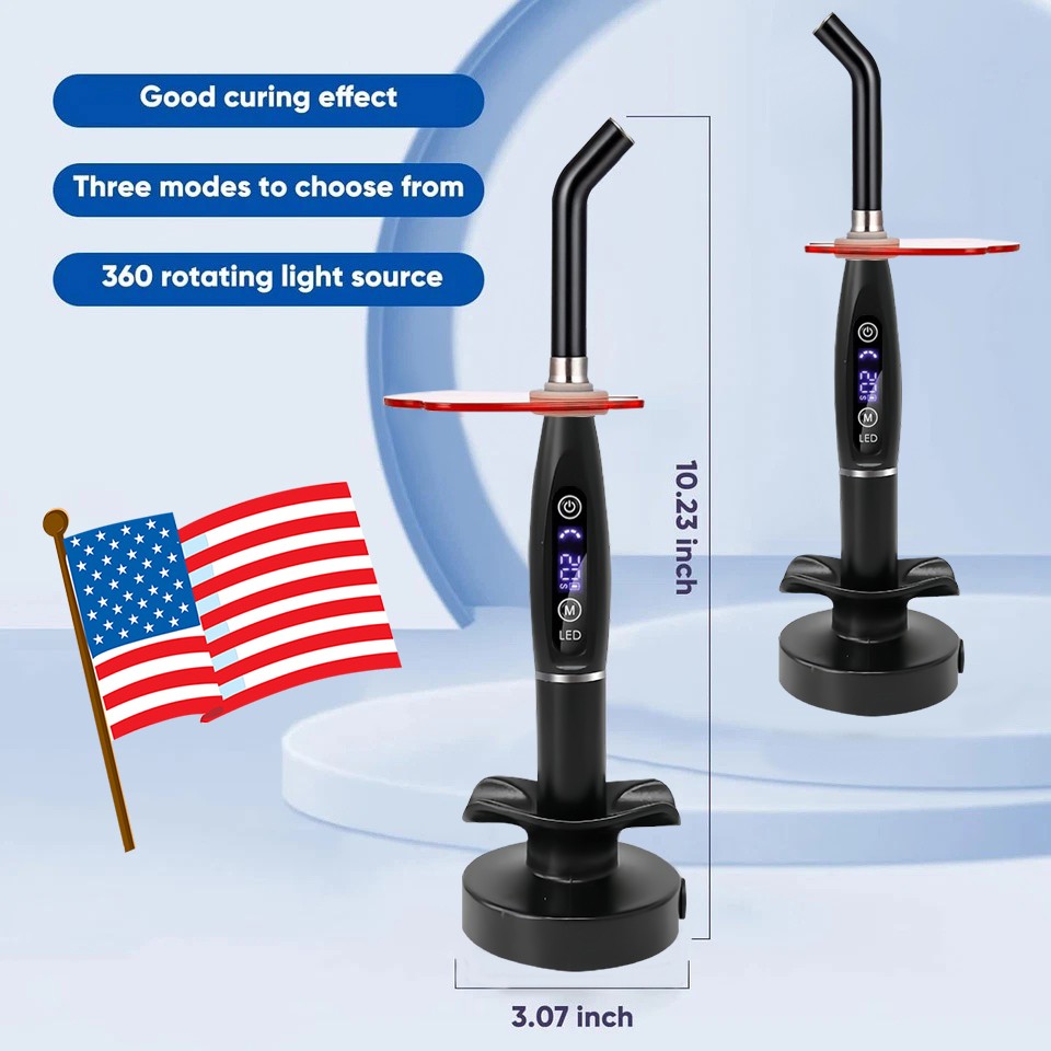Wireless LED Curing Light Lamp 2000mw Resin Cure Light Machine 5W Dental