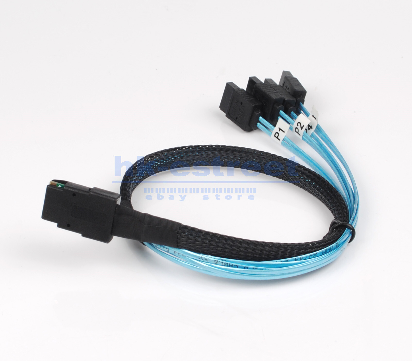 Lot Mini SAS to 4-SATA SFF-8087 Multi-Lane Forward Breakout Internal Cable US