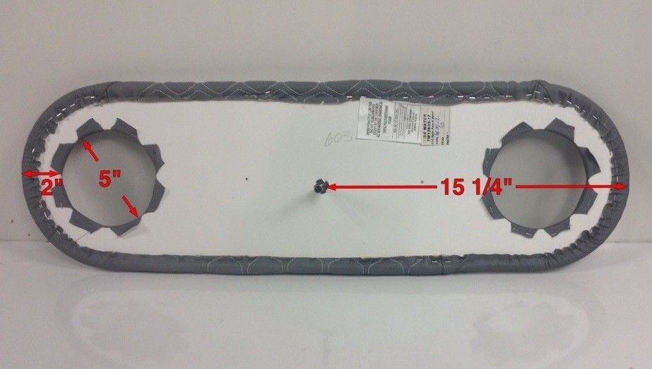 Tidewater 230 Speaker Panel Gray TW13603-17