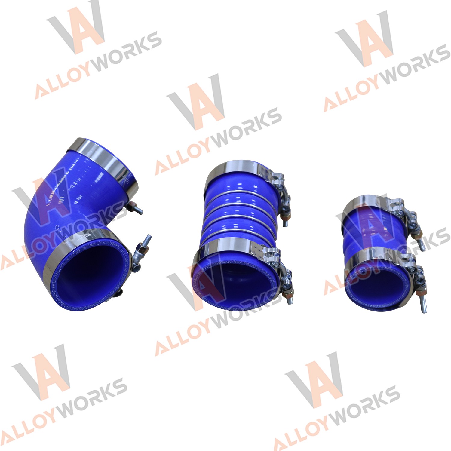 Silicone Hose Kit With Stainless Clamps For 06-10 GM 6.6L LBZ LMM Duramax